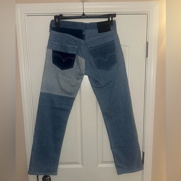 NWOT- Men’s Levi's 501 Made & Crafted Patchwork Original Fit Jeans. Size 32 x 32 - Picture 5 of 12